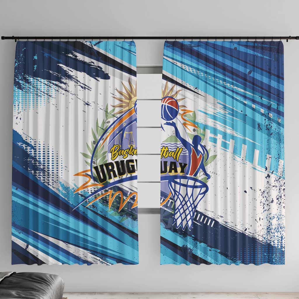 Uruguay Basketball Window Curtain Charruas Go Champion