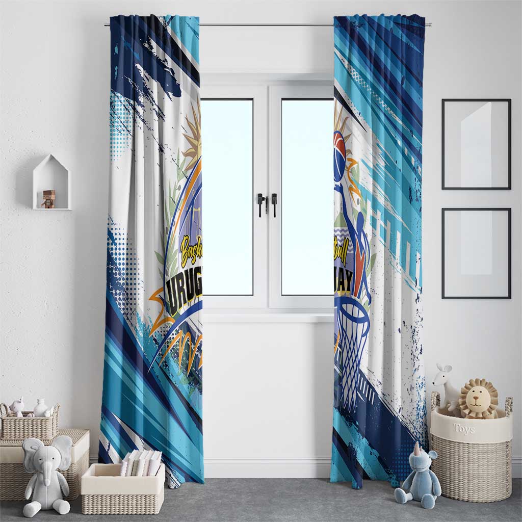 Uruguay Basketball Window Curtain Charruas Go Champion