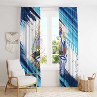 Uruguay Basketball Window Curtain Charruas Go Champion