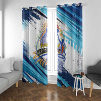 Uruguay Basketball Window Curtain Charruas Go Champion