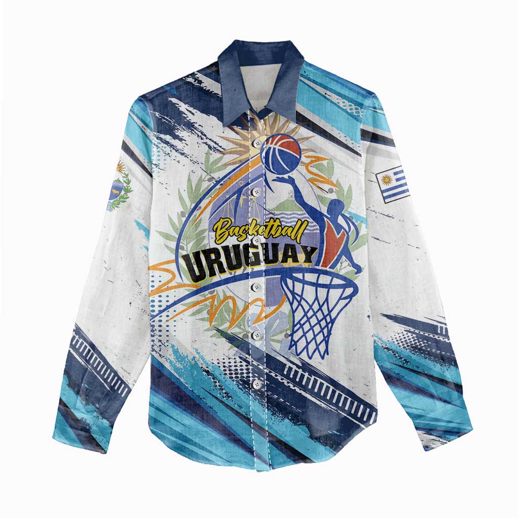Uruguay Basketball Custom Women Casual Shirt Charruas Go Champion