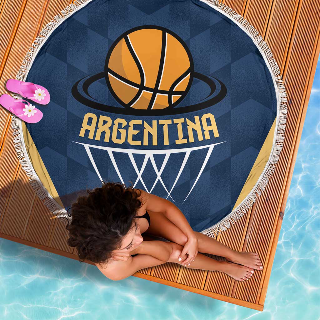 Argentina Basketball Beach Blanket Go El Alma Argentina