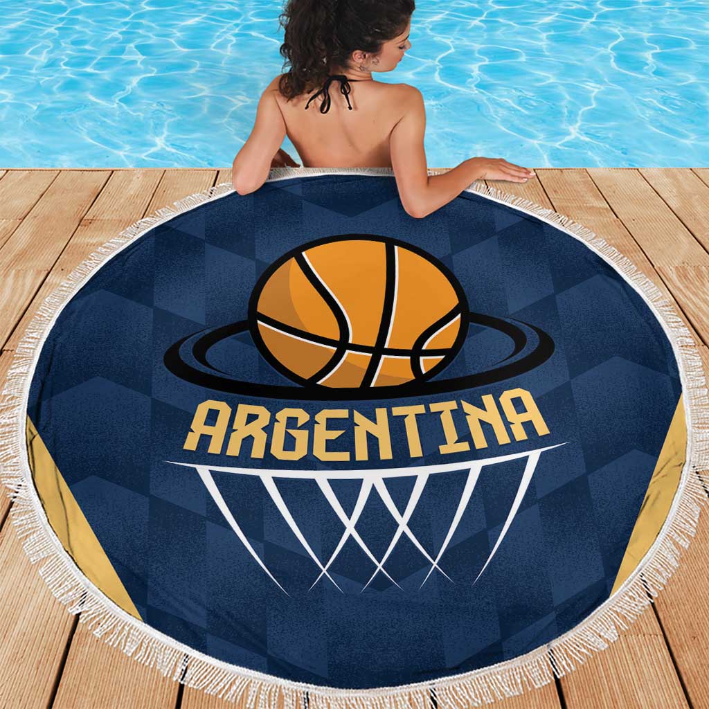 Argentina Basketball Beach Blanket Go El Alma Argentina