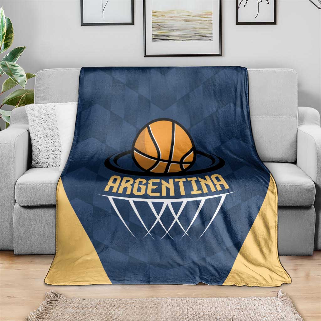 Argentina Basketball Blanket Go El Alma Argentina