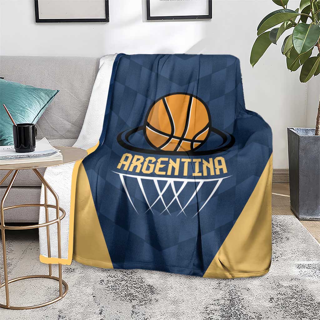 Argentina Basketball Blanket Go El Alma Argentina