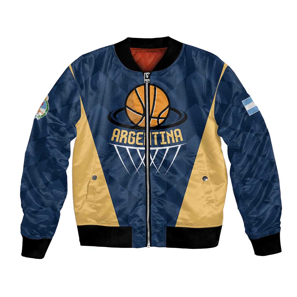 Argentina Basketball Custom Bomber Jacket Go El Alma Argentina