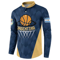 Argentina Basketball Custom Button Sweatshirt Go El Alma Argentina