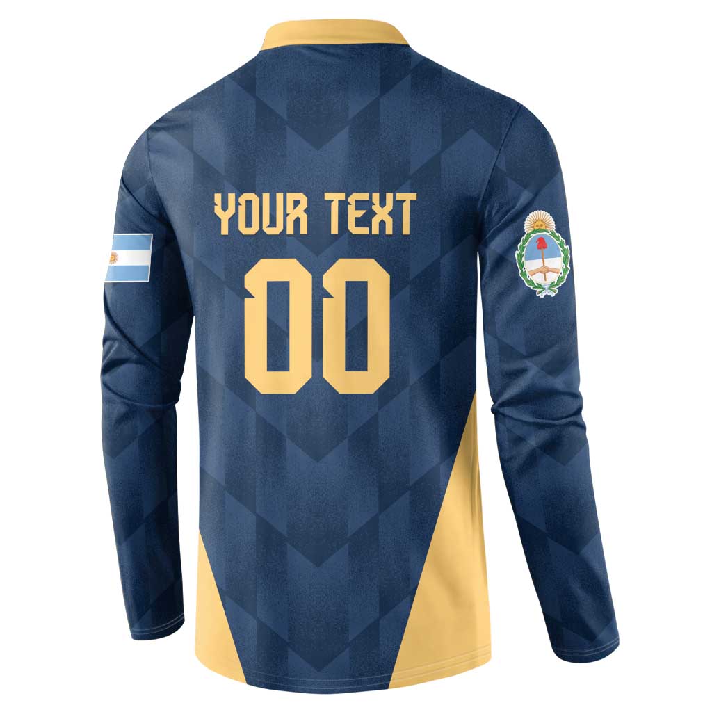 Argentina Basketball Custom Button Sweatshirt Go El Alma Argentina