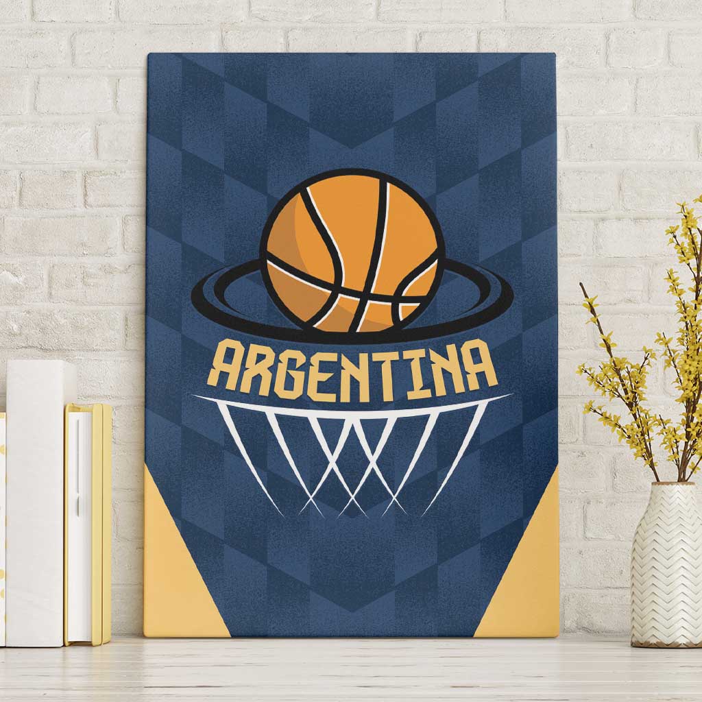 Argentina Basketball Canvas Wall Art Go El Alma Argentina