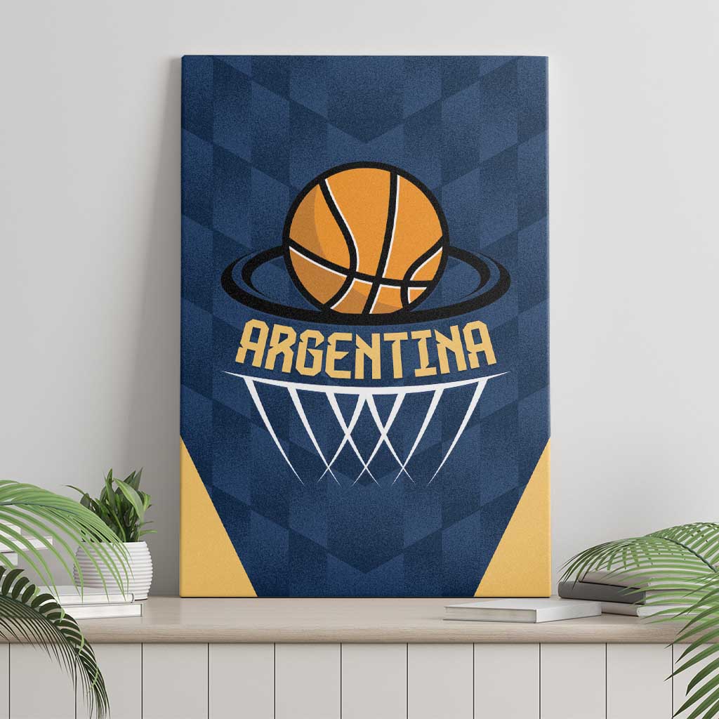 Argentina Basketball Canvas Wall Art Go El Alma Argentina