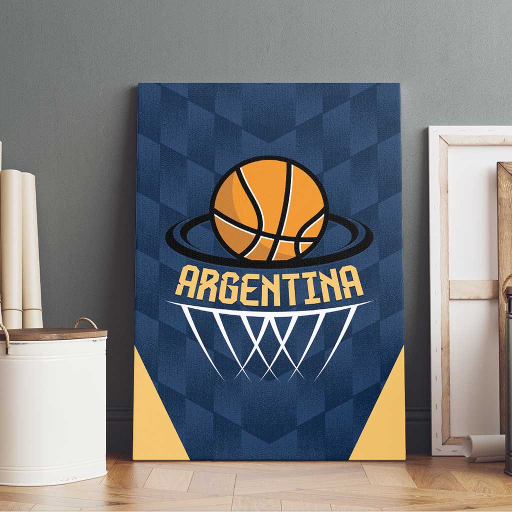 Argentina Basketball Canvas Wall Art Go El Alma Argentina