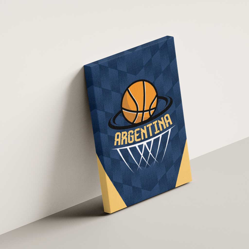 Argentina Basketball Canvas Wall Art Go El Alma Argentina