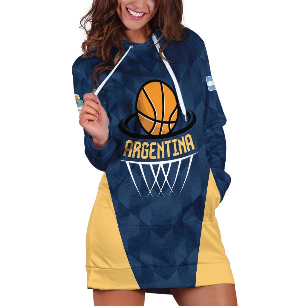 Argentina Basketball Custom Hoodie Dress Go El Alma Argentina
