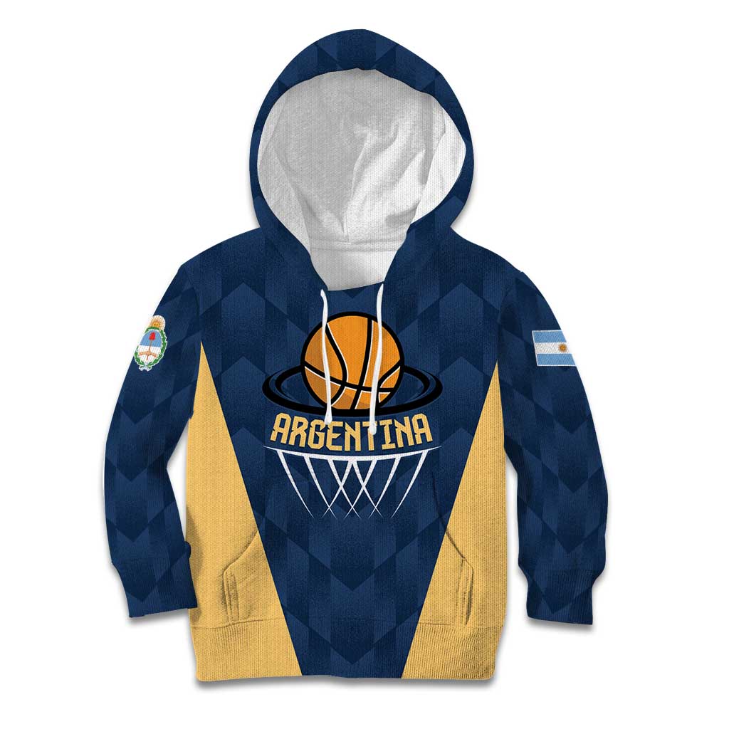 Argentina Basketball Custom Kid Hoodie Go El Alma Argentina