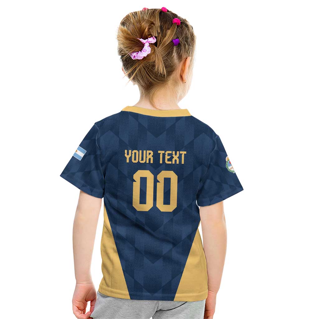 Argentina Basketball Custom Kid T Shirt Go El Alma Argentina
