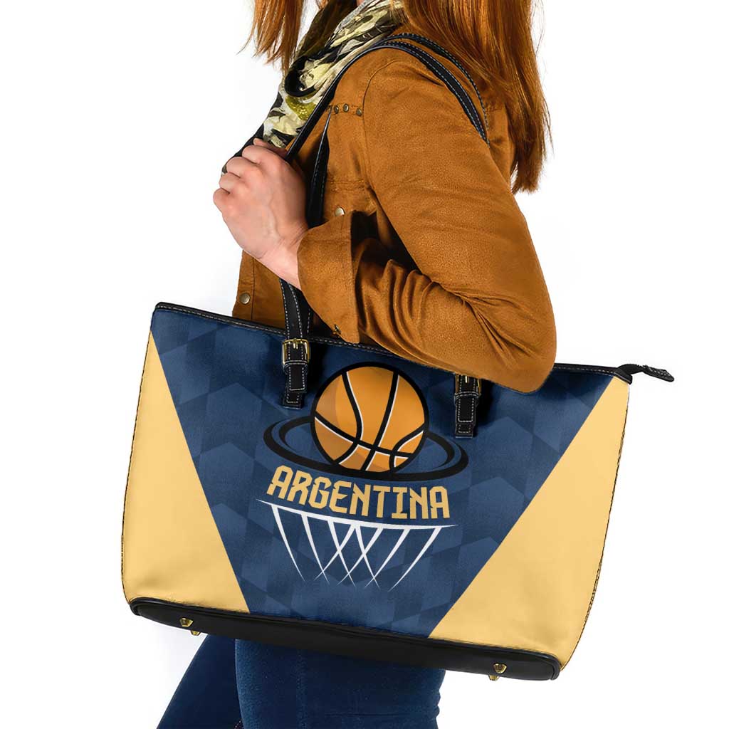 Argentina Basketball Leather Tote Bag Go El Alma Argentina