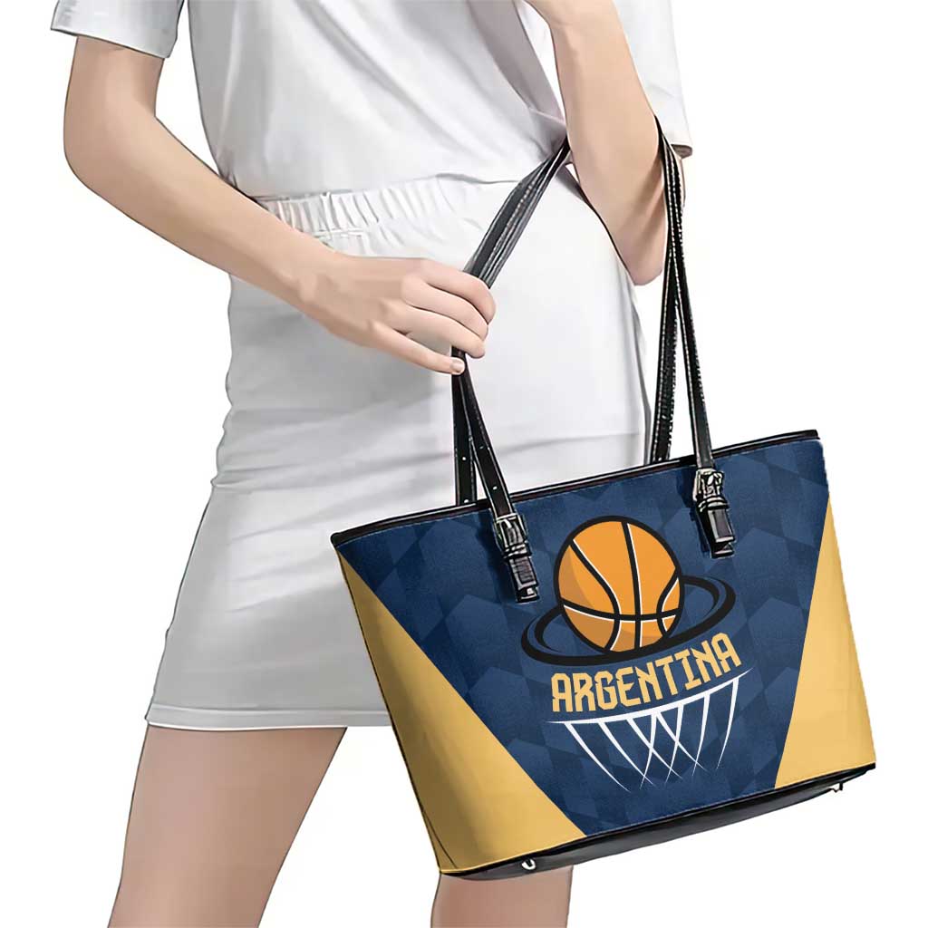 Argentina Basketball Leather Tote Bag Go El Alma Argentina