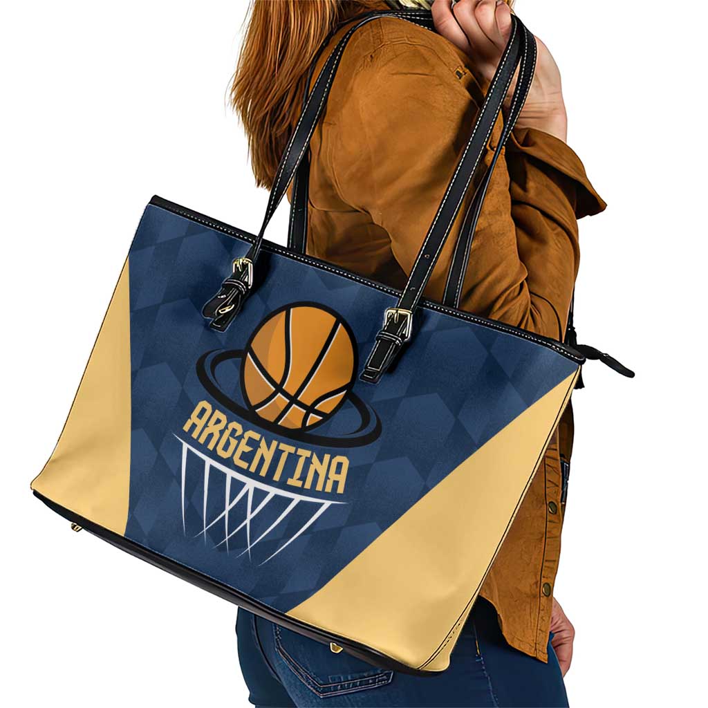 Argentina Basketball Leather Tote Bag Go El Alma Argentina