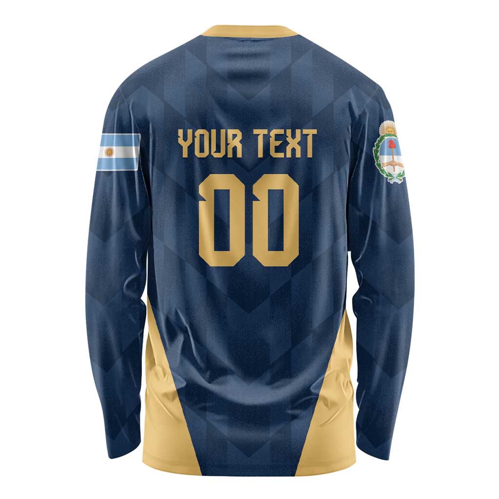 Argentina Basketball Custom Long Sleeve Shirt Go El Alma Argentina