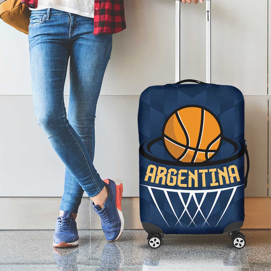 Argentina Basketball Luggage Cover Go El Alma Argentina