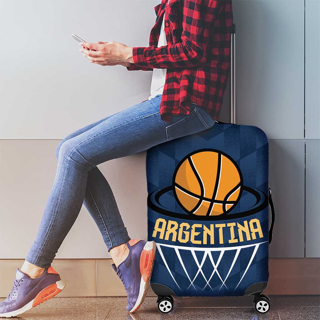 Argentina Basketball Luggage Cover Go El Alma Argentina