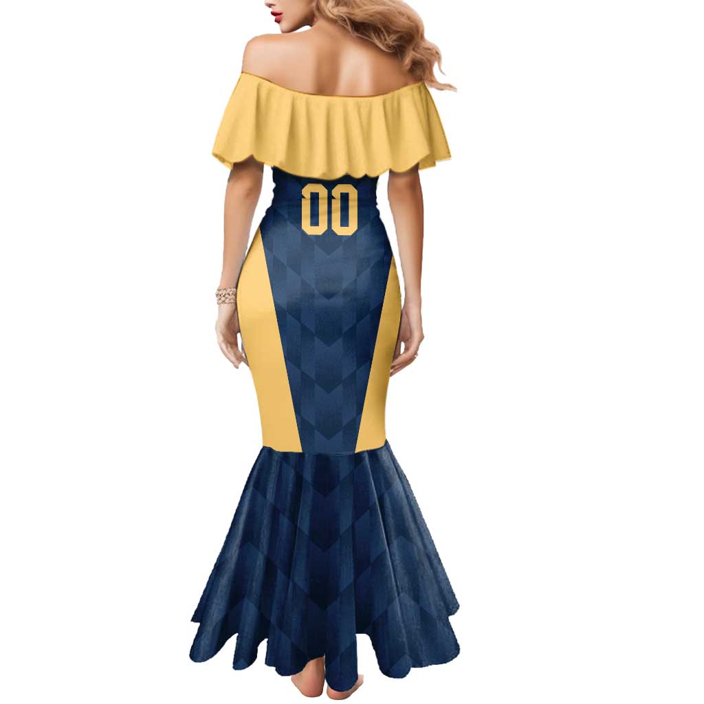 Argentina Basketball Custom Mermaid Dress Go El Alma Argentina