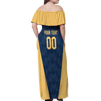 Argentina Basketball Custom Off Shoulder Maxi Dress Go El Alma Argentina