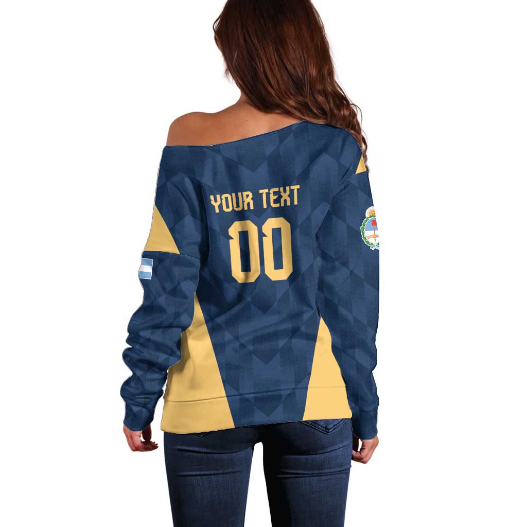 Argentina Basketball Custom Off Shoulder Sweater Go El Alma Argentina