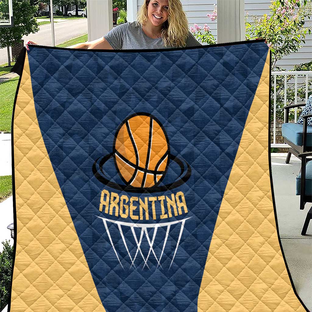 Argentina Basketball Quilt Go El Alma Argentina