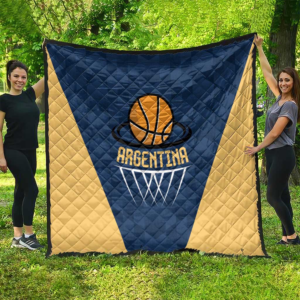 Argentina Basketball Quilt Go El Alma Argentina