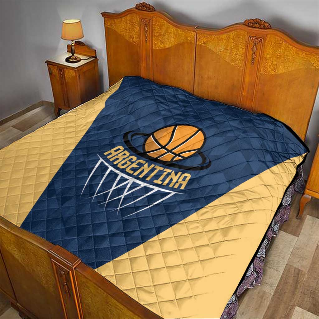 Argentina Basketball Quilt Go El Alma Argentina
