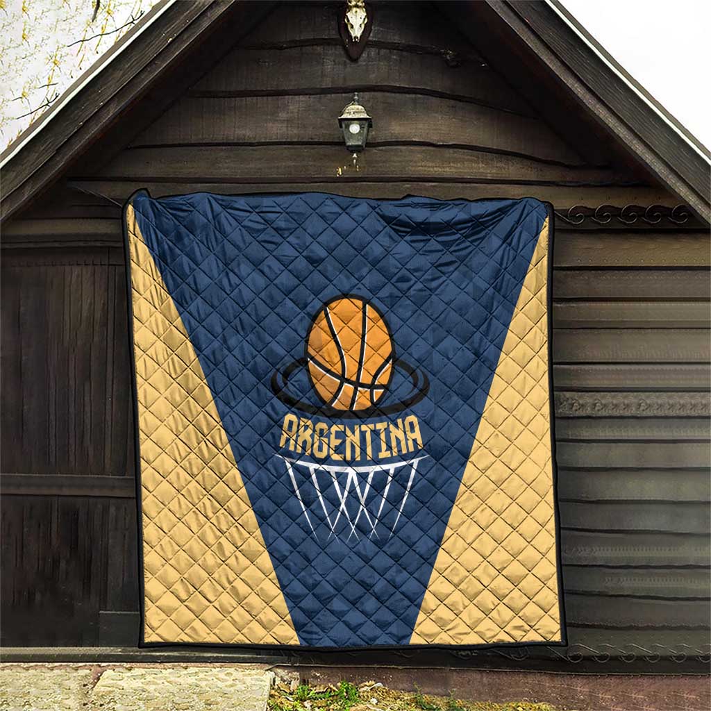 Argentina Basketball Quilt Go El Alma Argentina