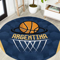 Argentina Basketball Round Carpet Go El Alma Argentina