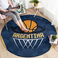 Argentina Basketball Round Carpet Go El Alma Argentina