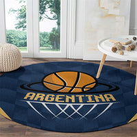 Argentina Basketball Round Carpet Go El Alma Argentina