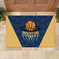 Argentina Basketball Rubber Doormat Go El Alma Argentina