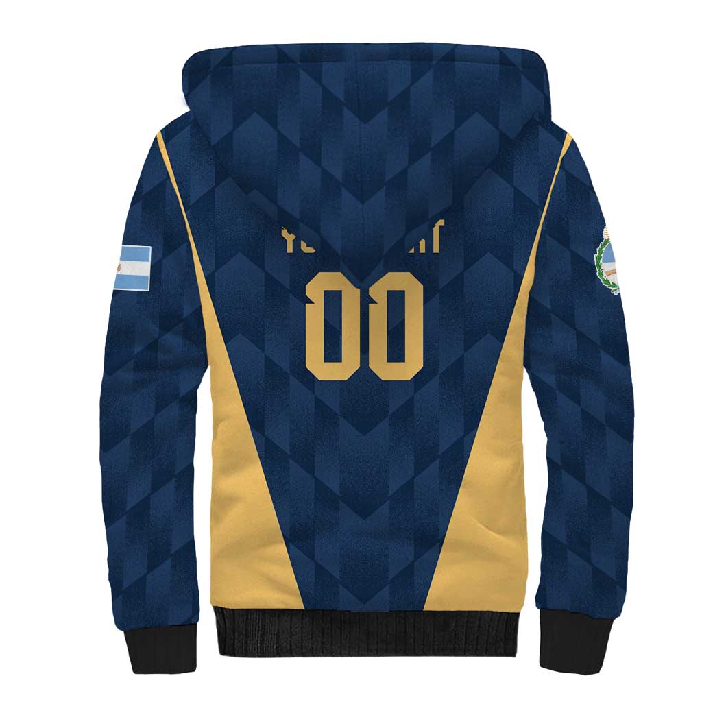 Argentina Basketball Custom Sherpa Hoodie Go El Alma Argentina