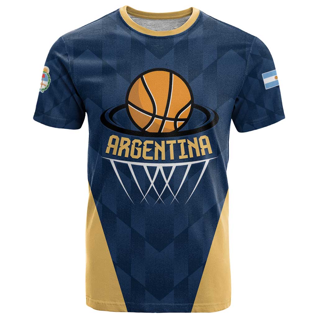 Argentina Basketball Custom T Shirt Go El Alma Argentina