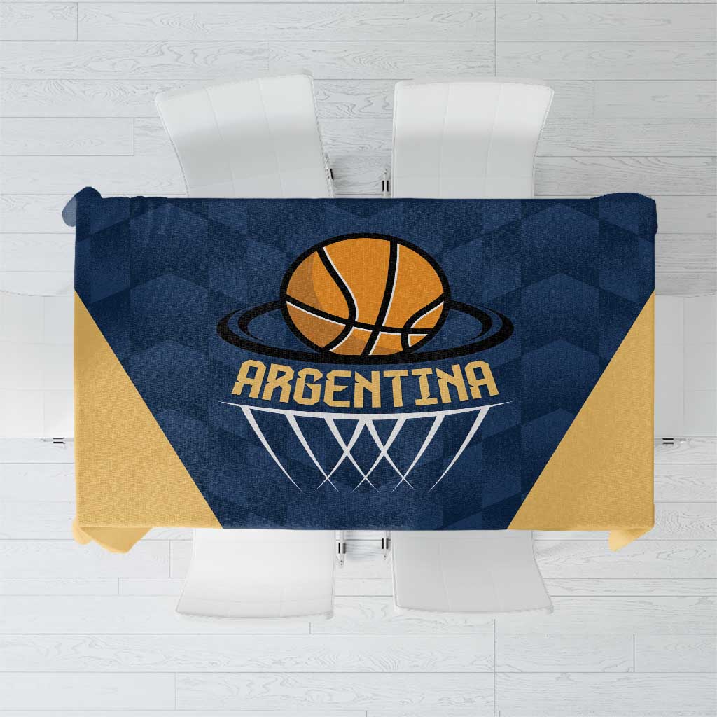 Argentina Basketball Tablecloth Go El Alma Argentina