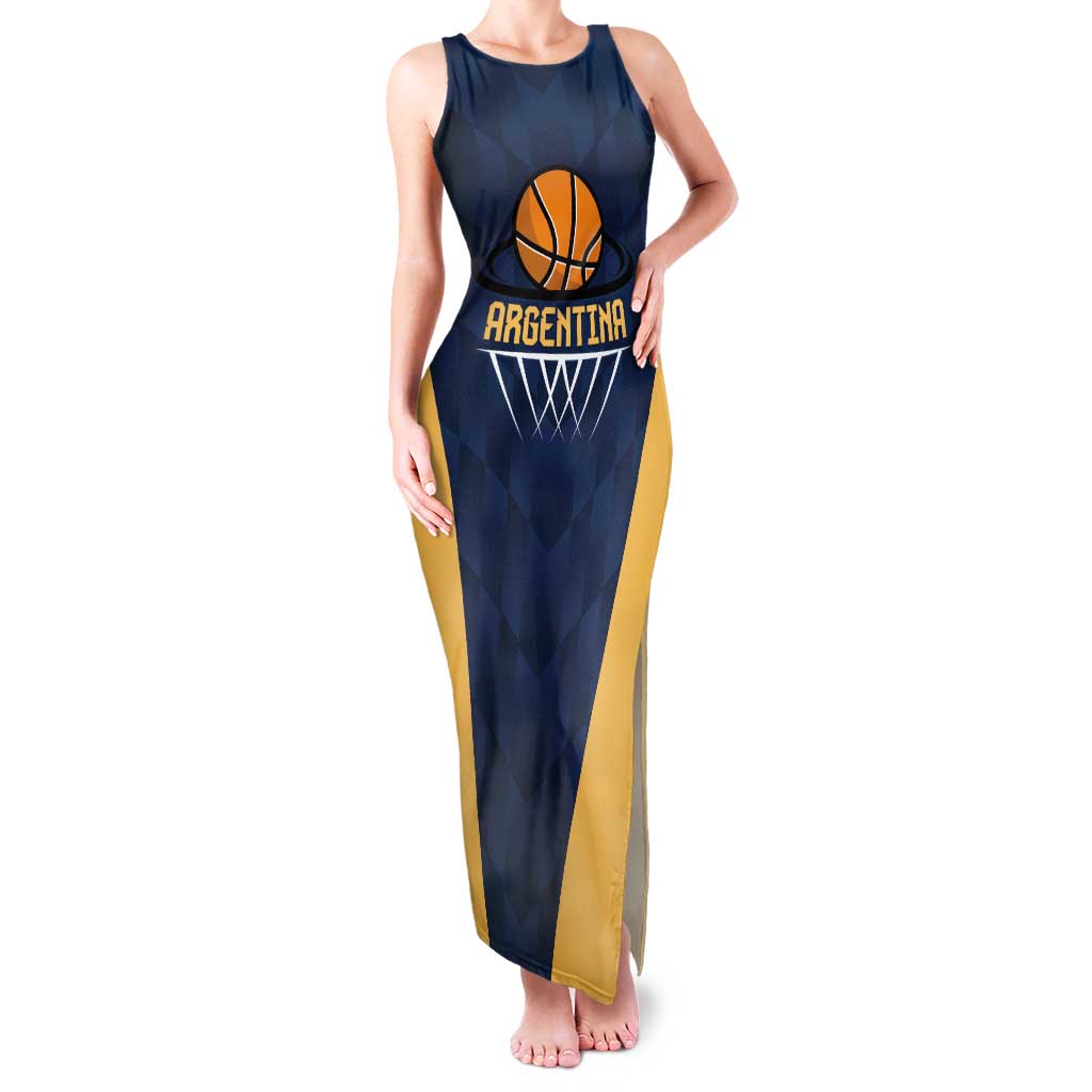 Argentina Basketball Custom Tank Maxi Dress Go El Alma Argentina