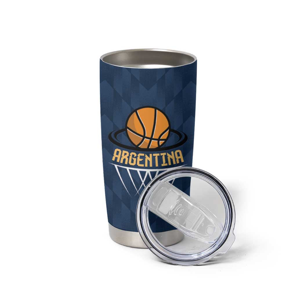 Argentina Basketball Custom Tumbler Cup Go El Alma Argentina