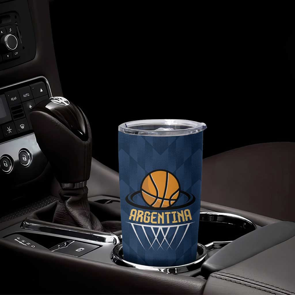 Argentina Basketball Custom Tumbler Cup Go El Alma Argentina