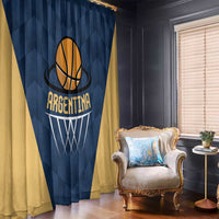 Argentina Basketball Window Curtain Go El Alma Argentina