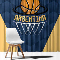 Argentina Basketball Window Curtain Go El Alma Argentina