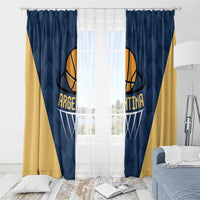 Argentina Basketball Window Curtain Go El Alma Argentina