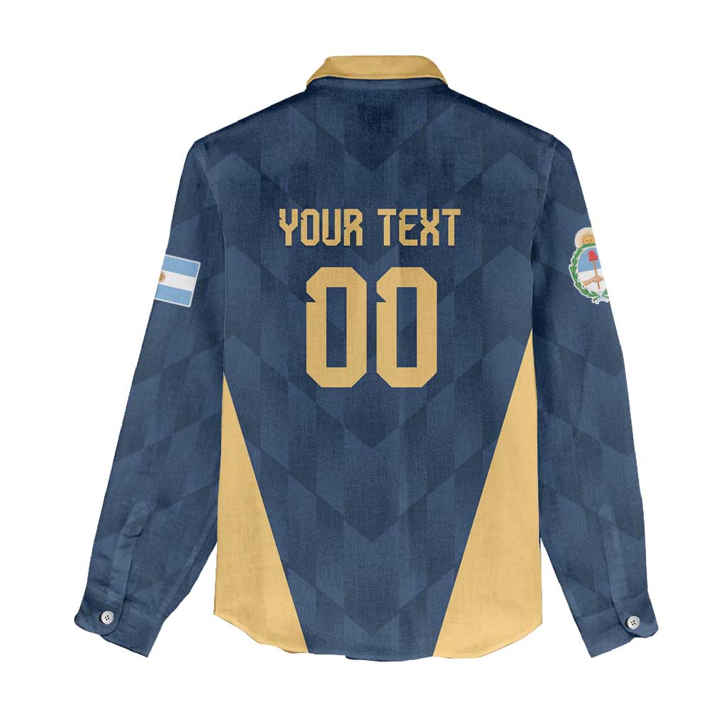 Argentina Basketball Custom Women Casual Shirt Go El Alma Argentina