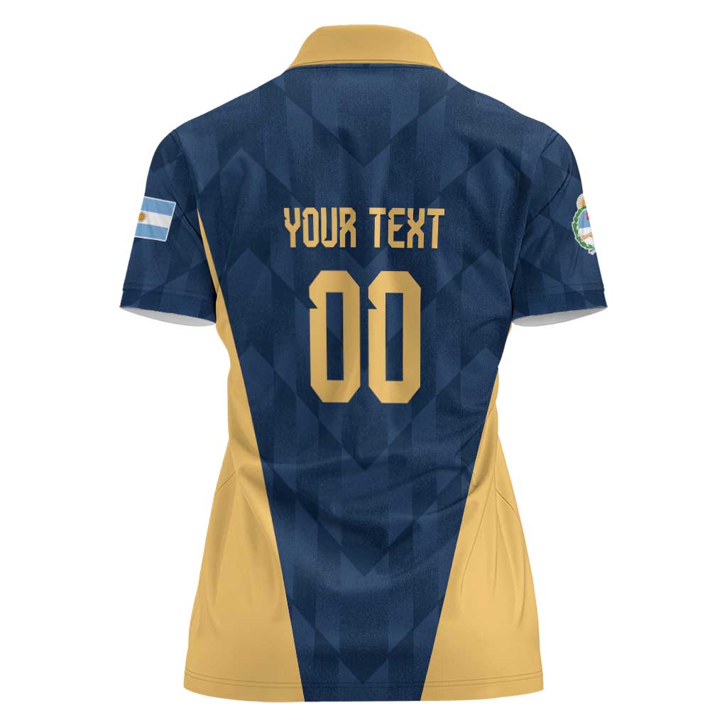 Argentina Basketball Custom Women Polo Shirt Go El Alma Argentina