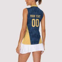 Argentina Basketball Custom Women Sleeveless Polo Shirt Go El Alma Argentina