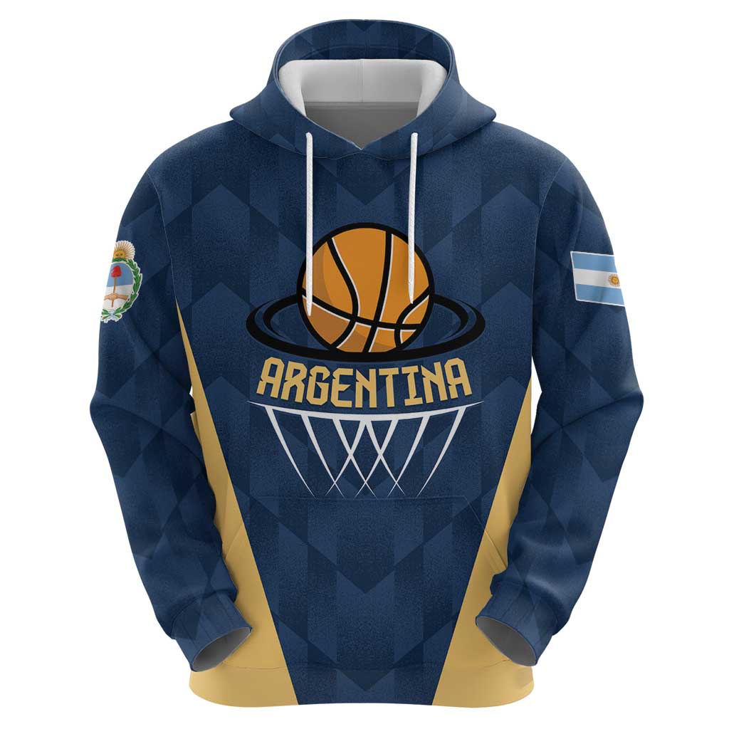 Argentina Basketball Custom Zip Hoodie Go El Alma Argentina