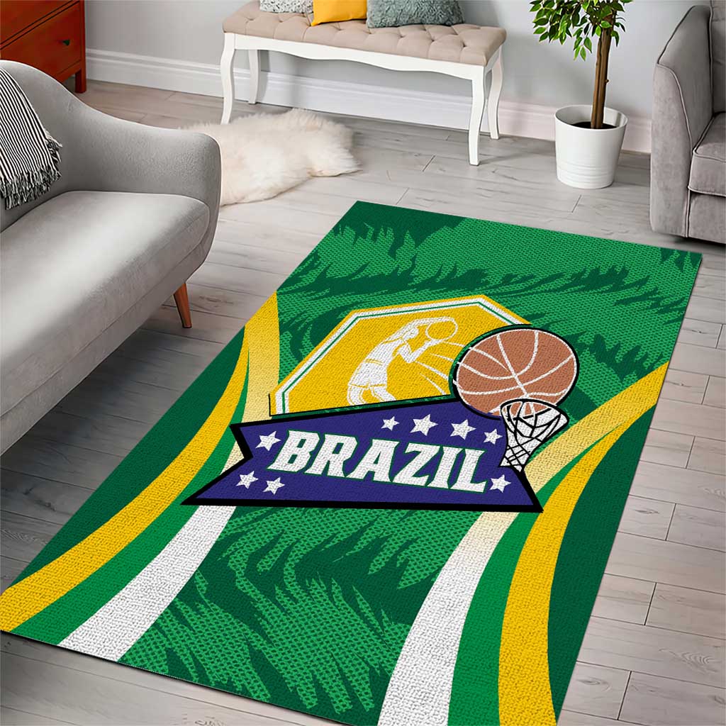 Brazil Basketball Area Rug Come On Brasil Cariocas